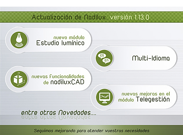 Actualización 1.30.0 de Nadilux